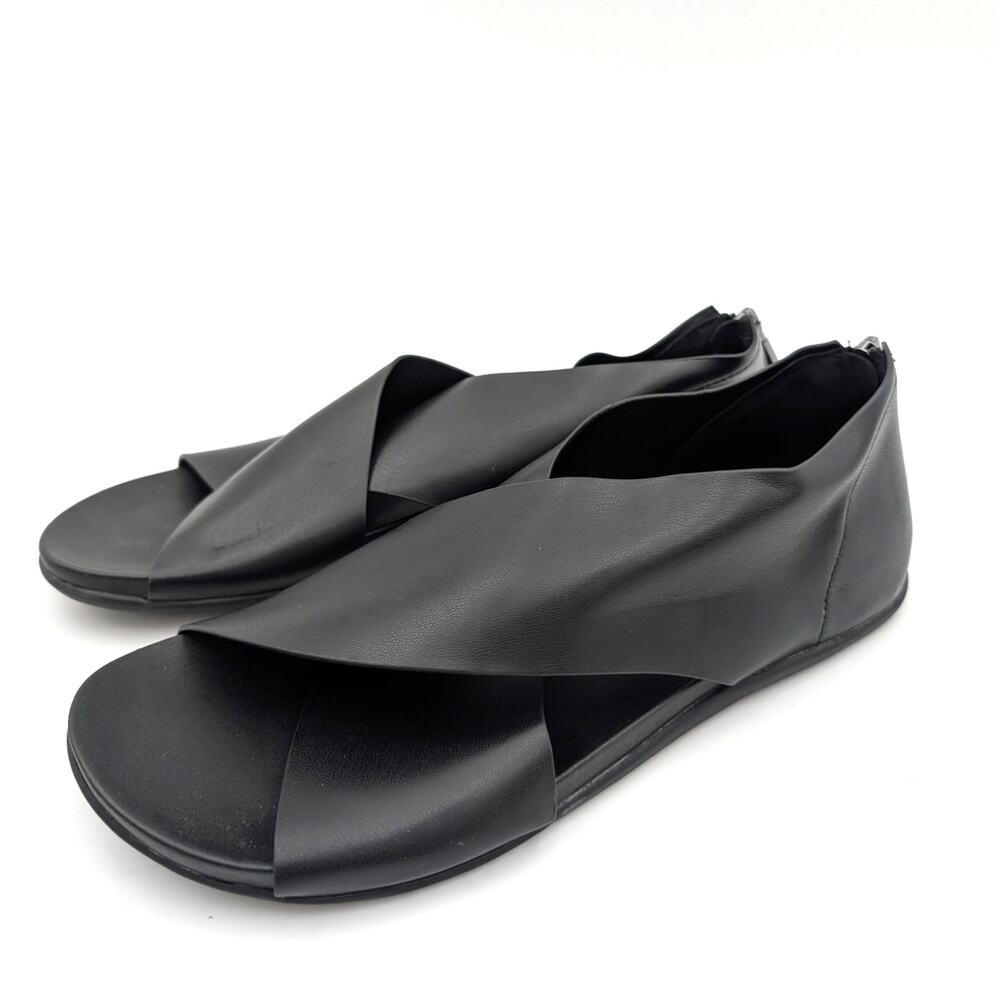 Reaction Kenneth Cole Selena Sandal Women's Black Stretch Size US7.5 EU38